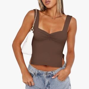 ReoRia BLACK Sleeveless Crop Top